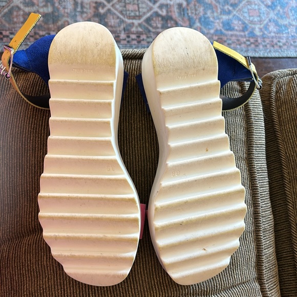 Steve Madden platform multicolor sandal size 8.5. Wore one time. - Picture 4 of 5